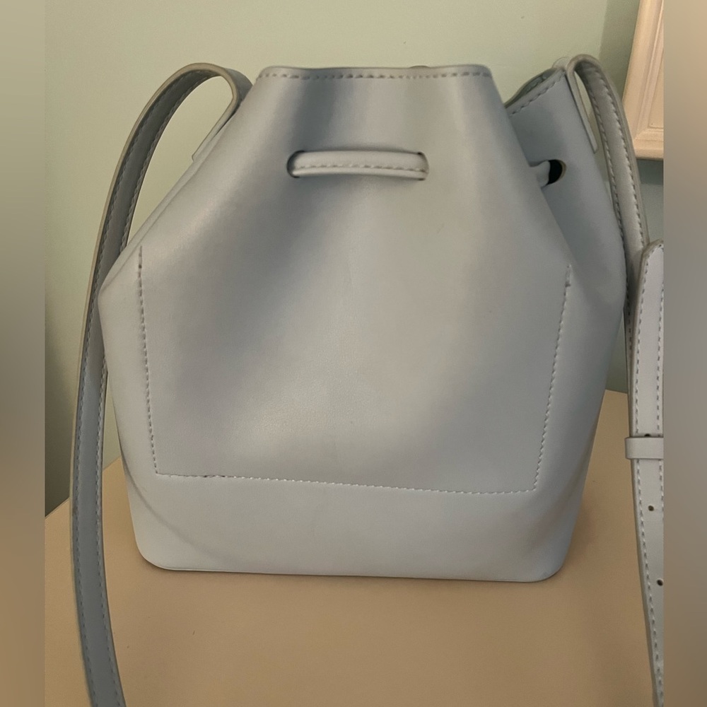 J. Crew Light Blue Bucket Bag Crossbody With Adjustable Straps - Picture 2 of 7